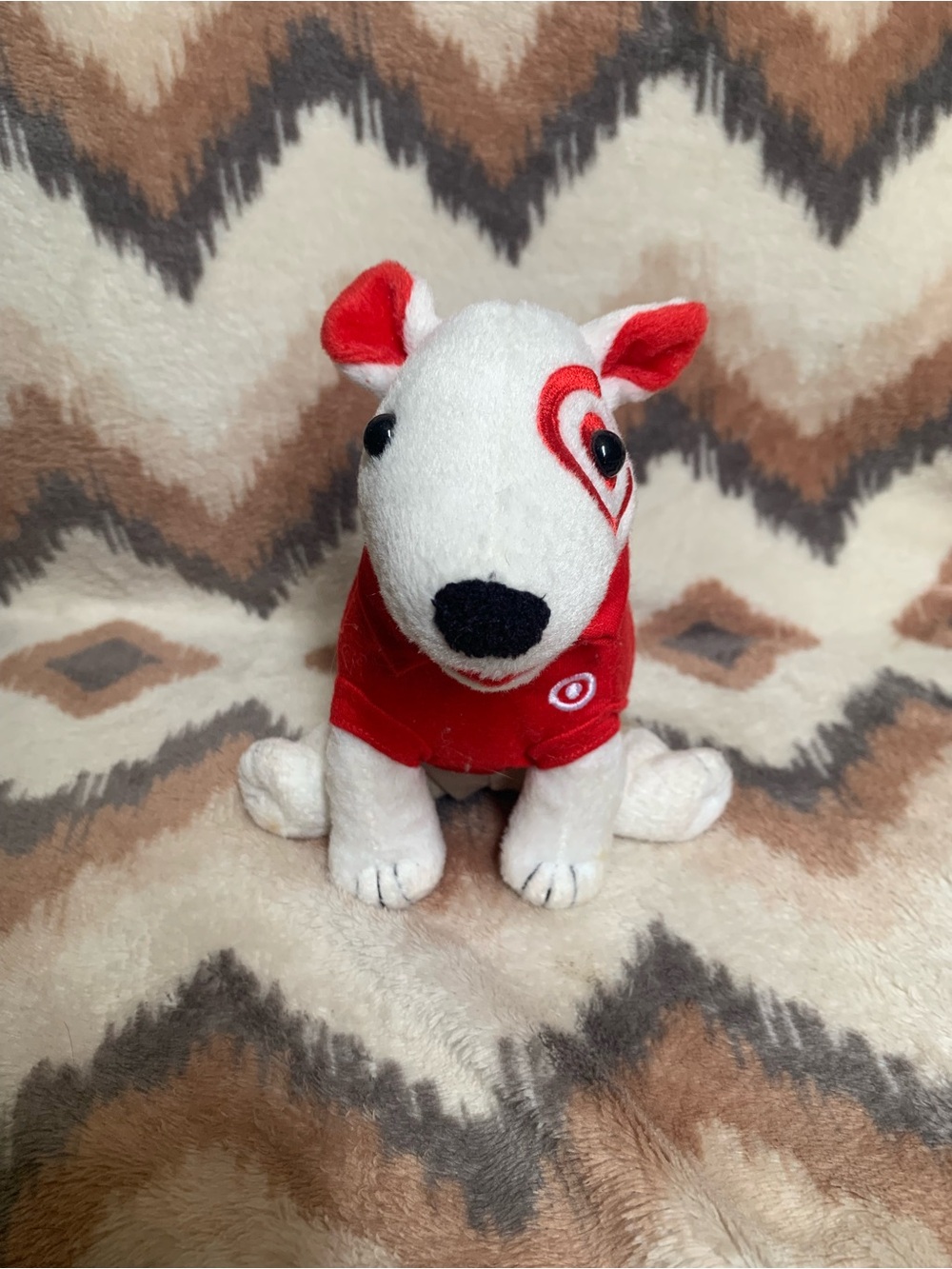 Target Plush Dog Bullseye: 2007 Red Plaid Bar-B-Que Cook-Out Dog